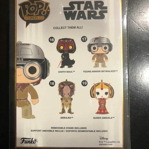 NEW Funko Pop Pin 17 Young Anakin Skywalker - Picture 2 of 4